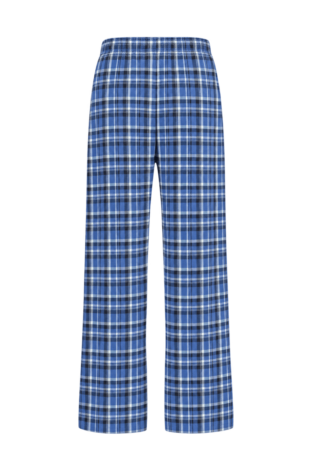 1990s Medium Blue Woven Pants - Back View