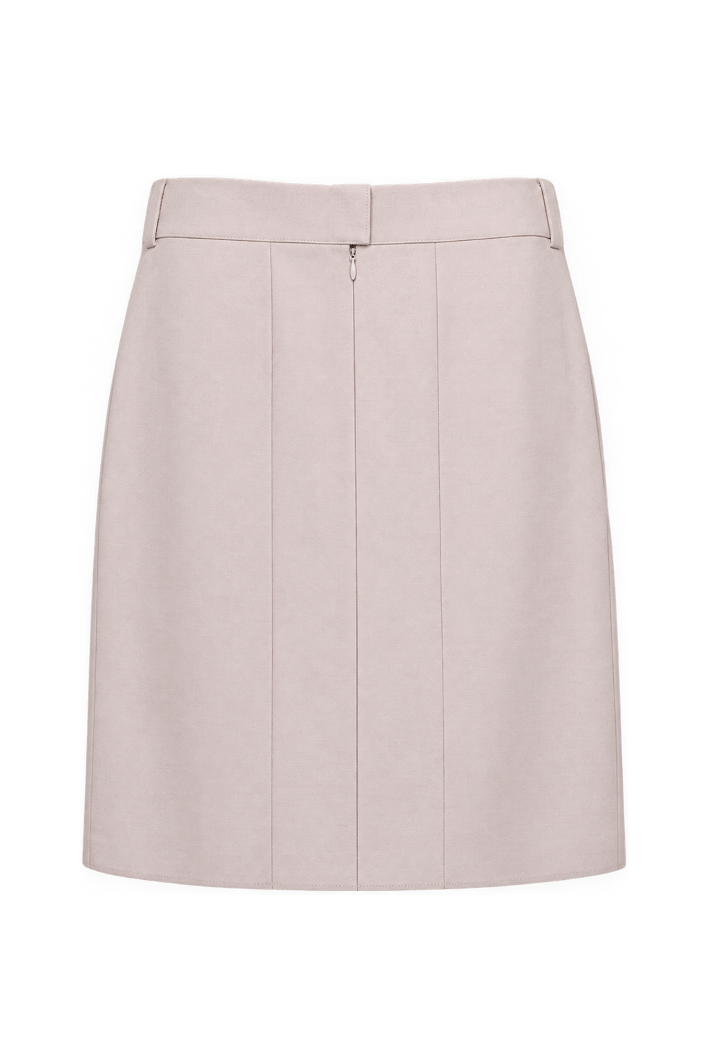 1990s Pale Blush Pink Woven Skirt - Back View
