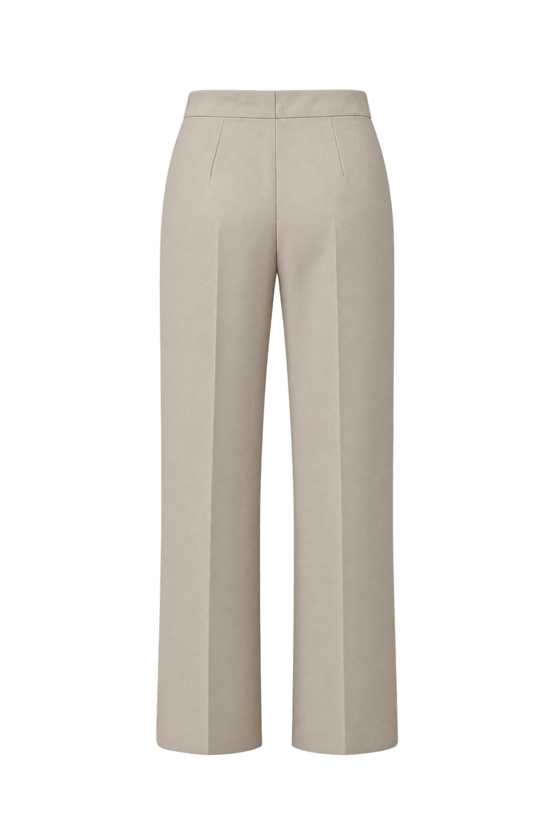 1990s Cream Beige Woven Trousers - Back View