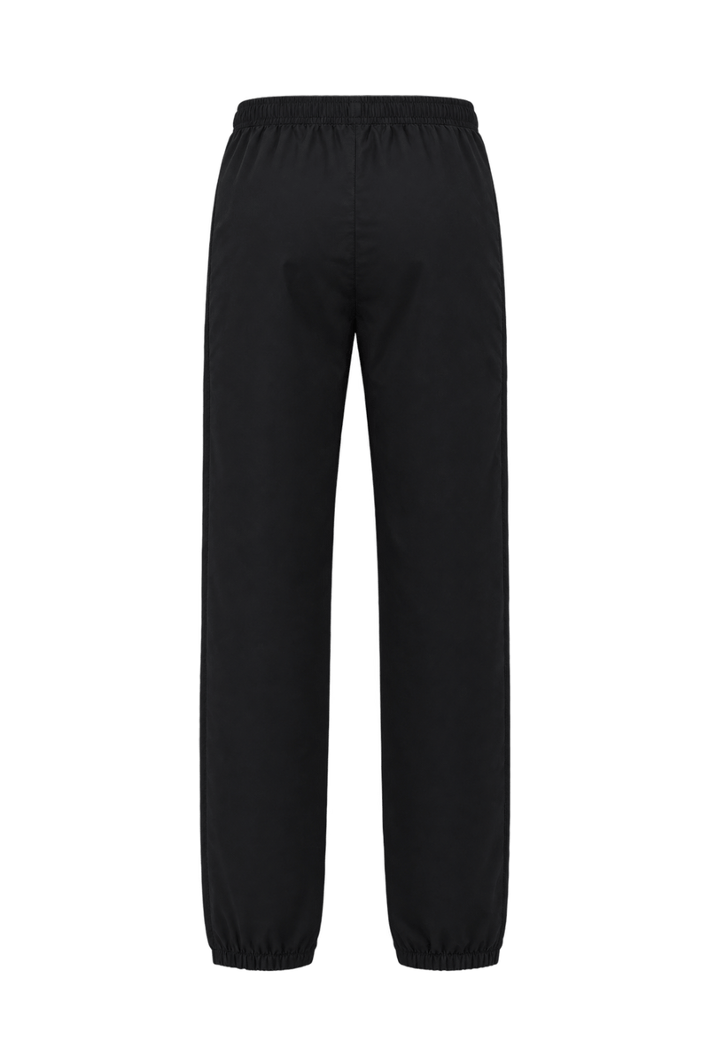 1990s Black Synthetic Pants - Back View