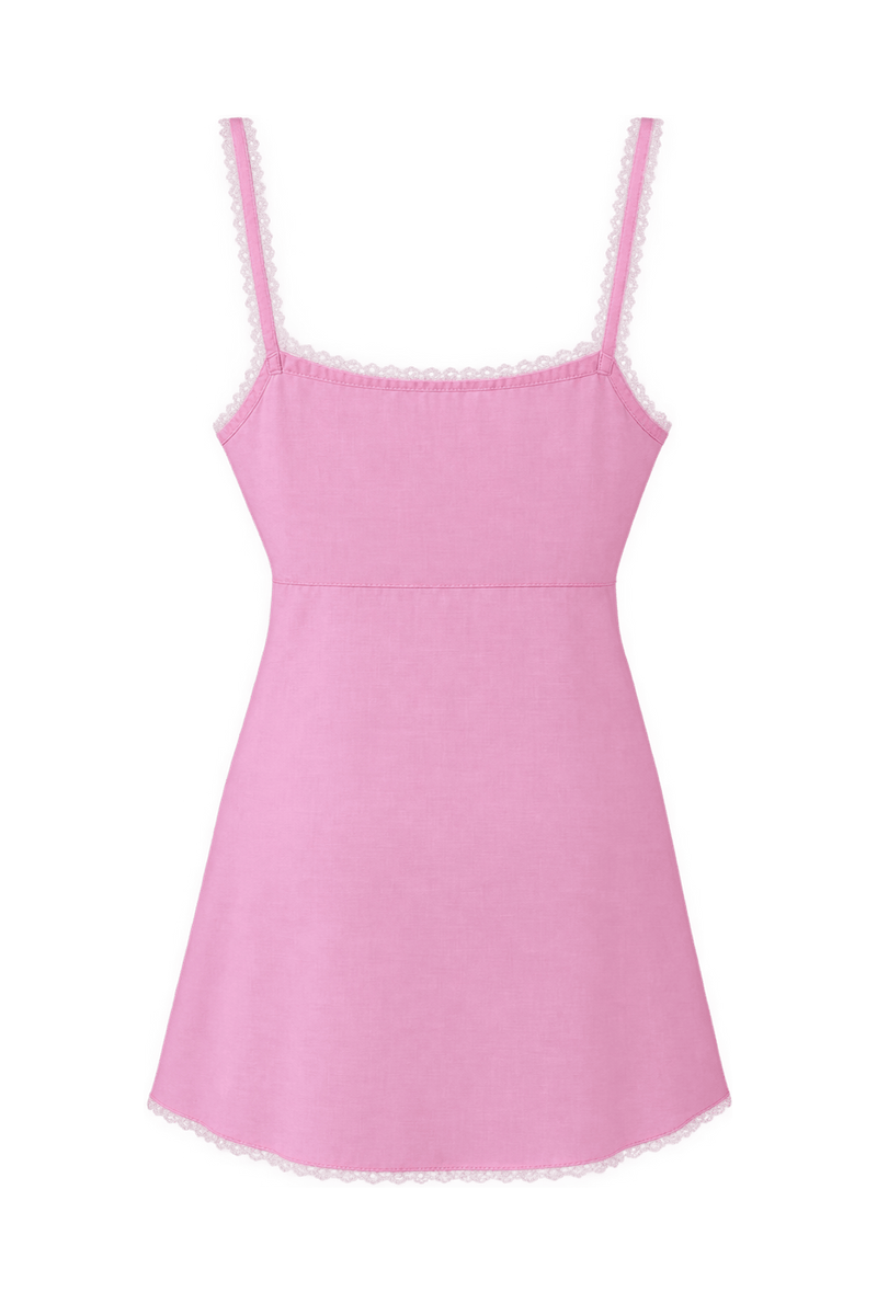 1950s Light Pink Sheer Camisole - Back View