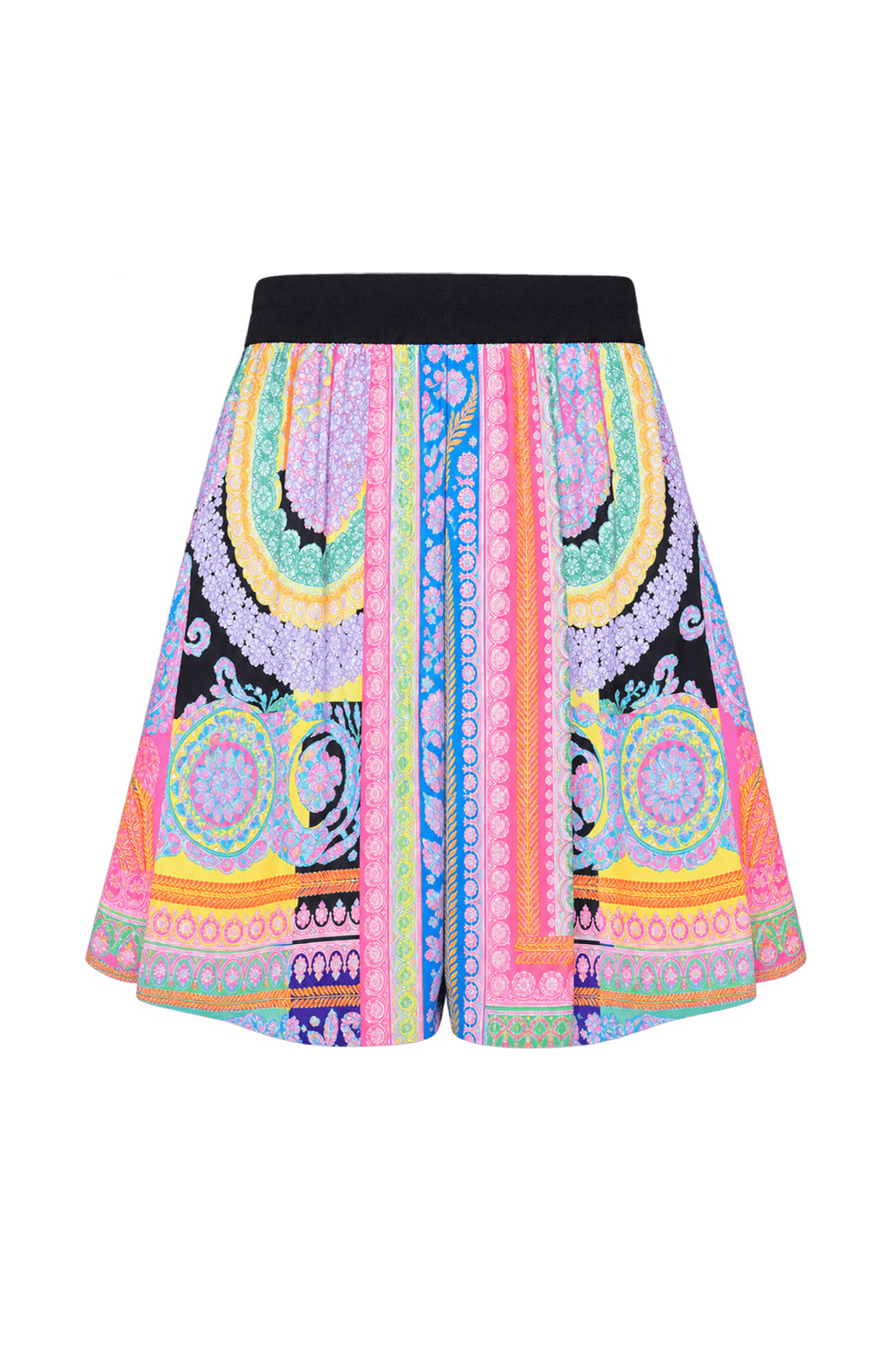 [1960s] Bright Pink Woven Fabric Shorts - Back View