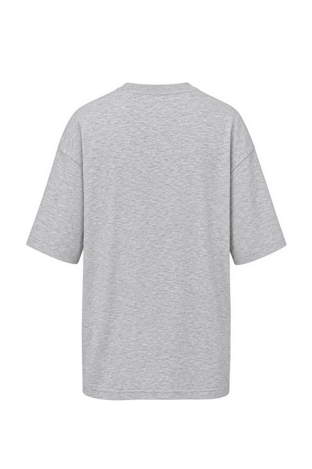 1990s Heather Light Gray Jersey T-Shirt - Back View