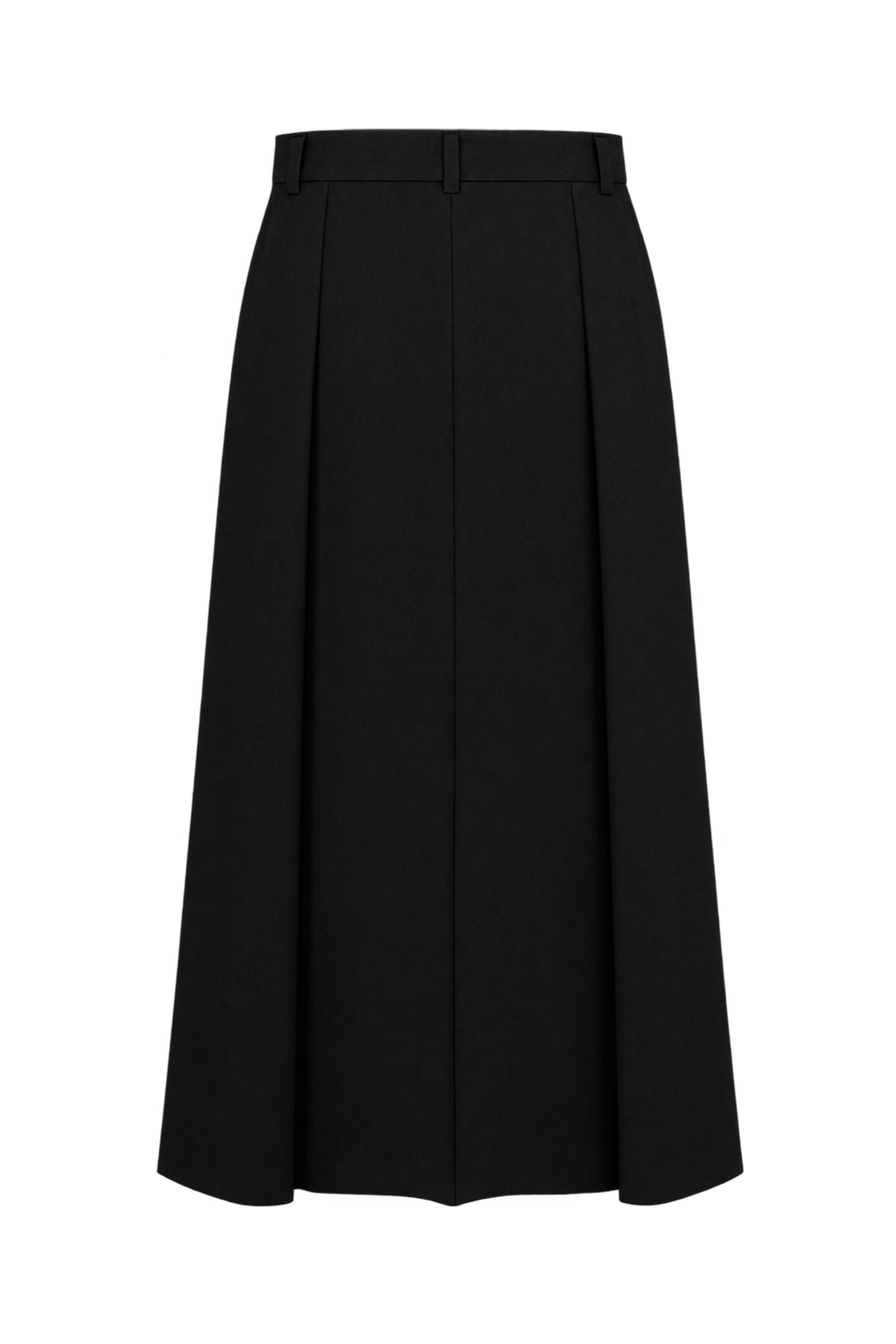 1990s Black Woven Skirt - Back View