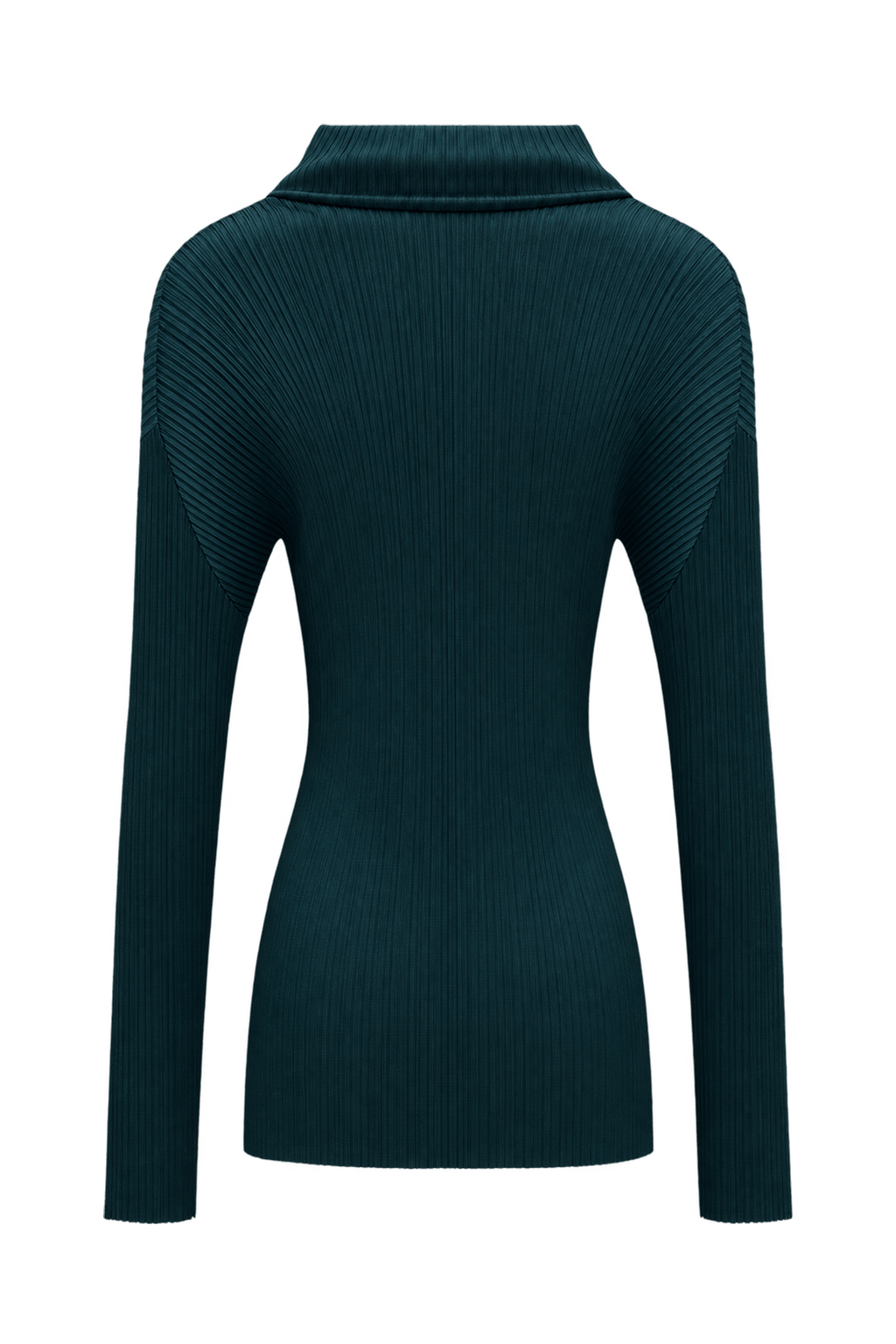 1990s Black Synthetic Fabric Tunic - Back View