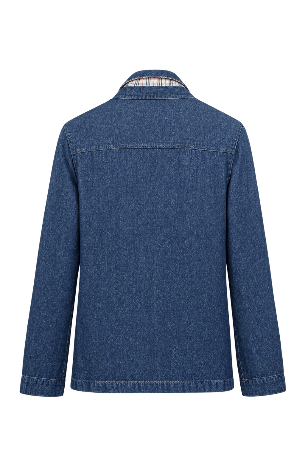 1990s Dark Indigo Denim Jacket - Back View