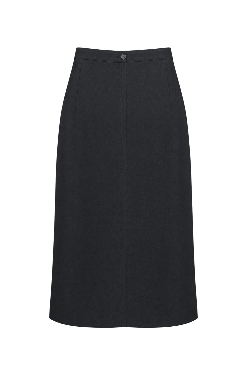 1990s Black Woven Skirt - Back View