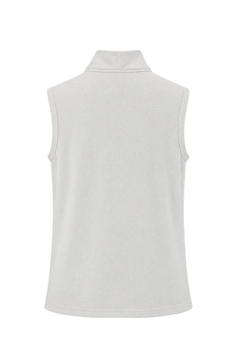 1960s White Knit Tank Top - Back View