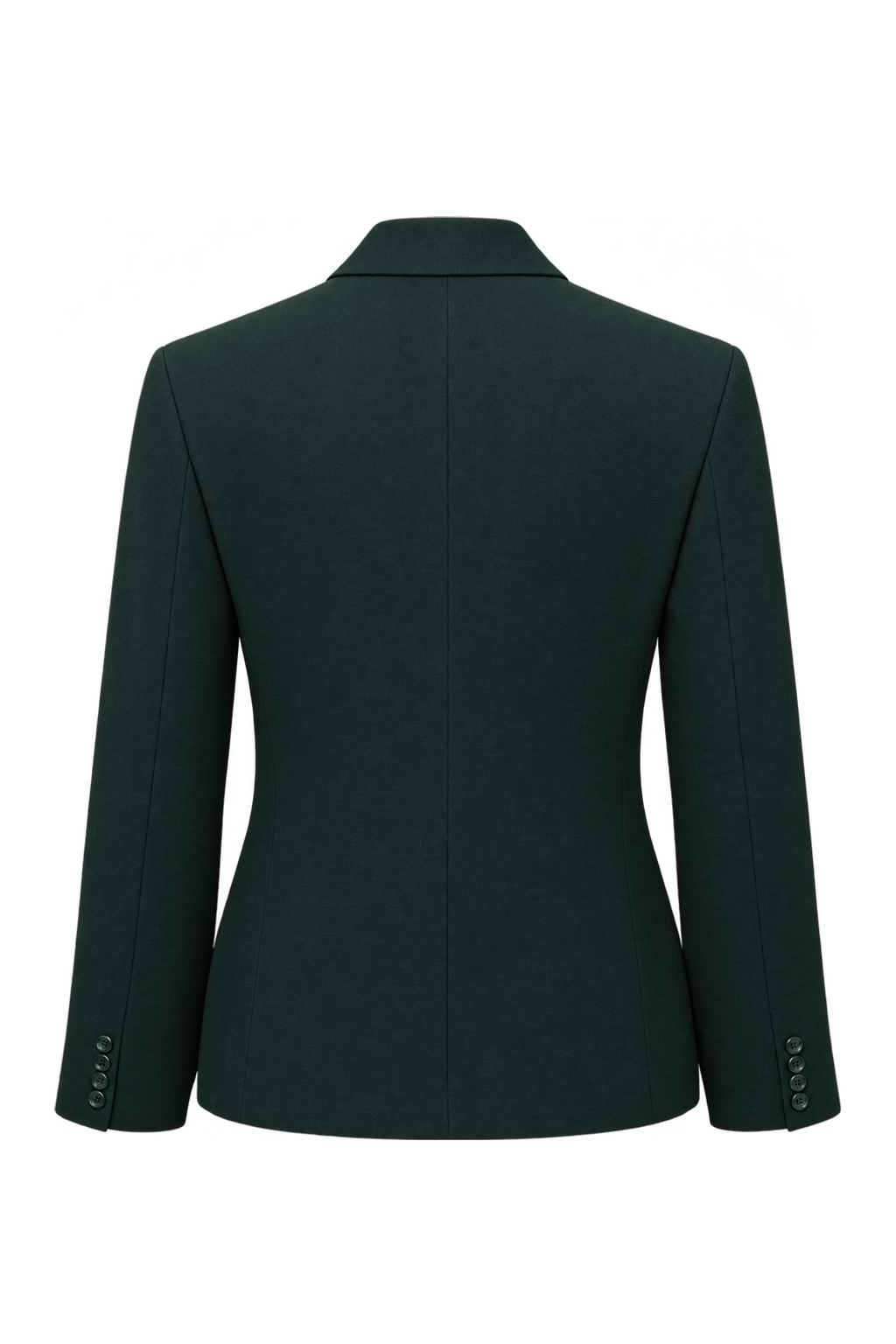 1990s Black Woven Blazer - Back View