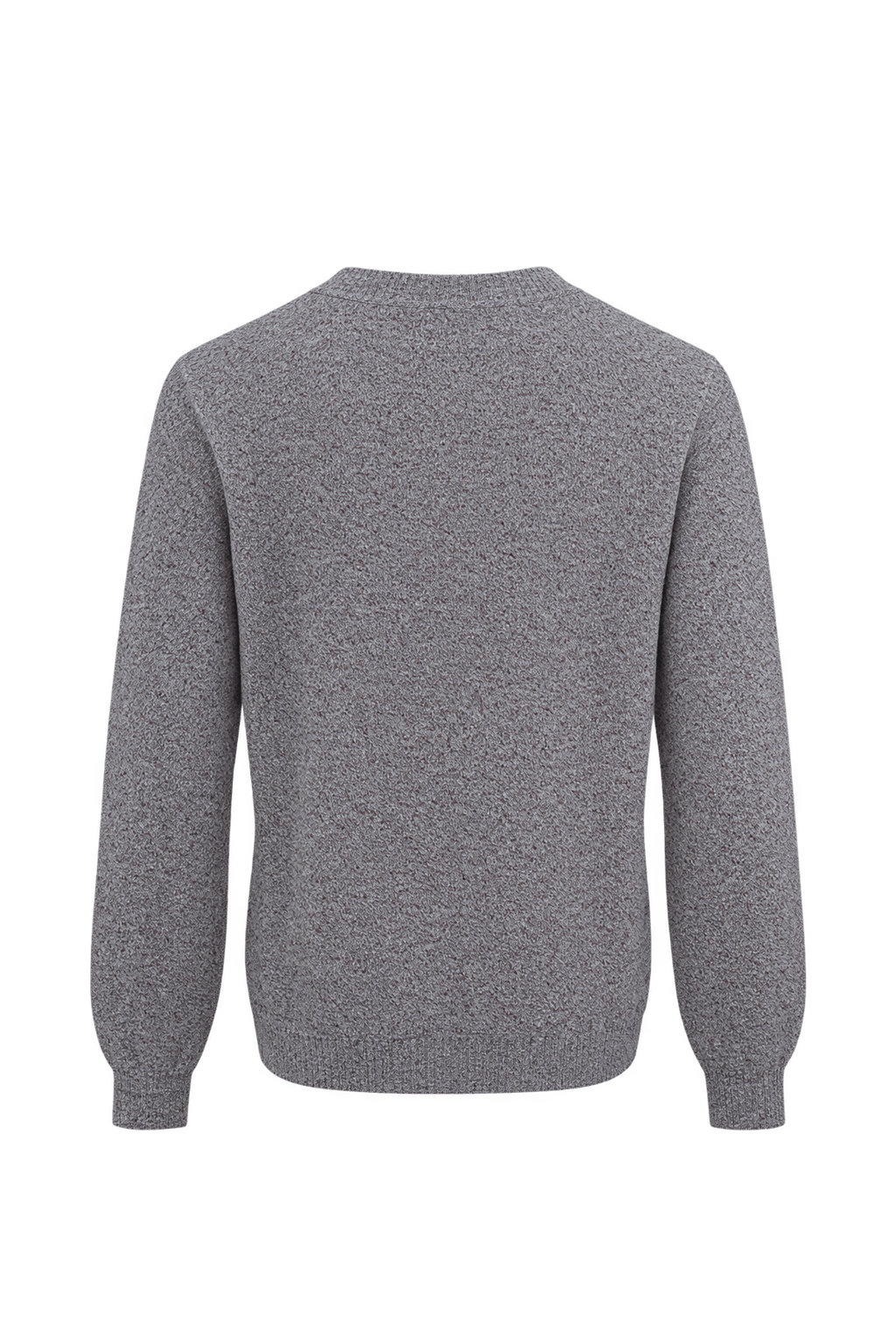 1980s Heather Gray Knit Sweater - Back View