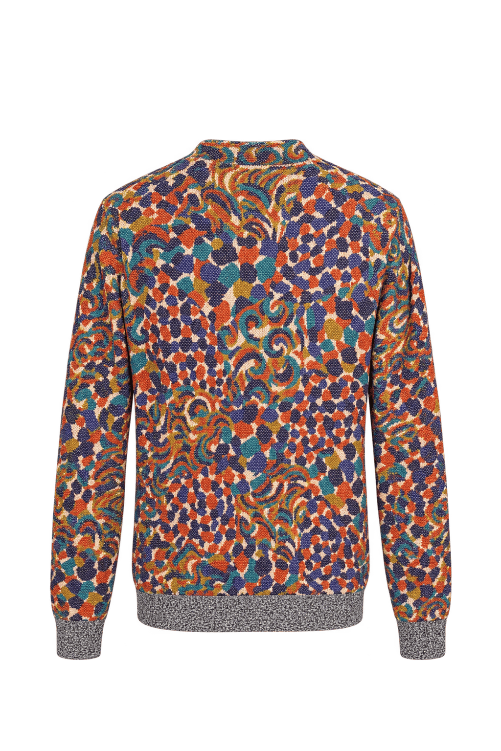 1980s Multicolor Knit Sweater - Back View