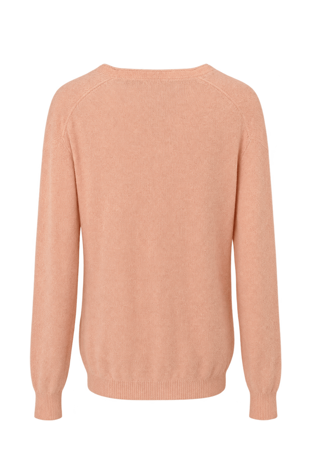 1980s Soft Peach Knit Cardigan - Back View