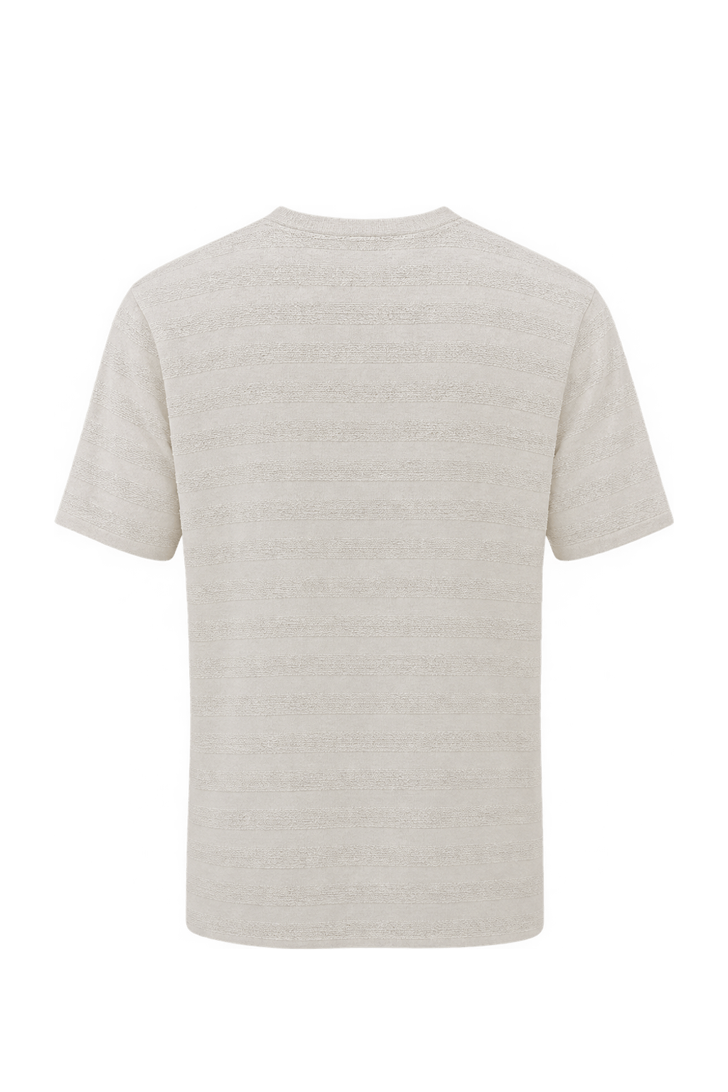 1960s Cream White Knit T-Shirt - Back View
