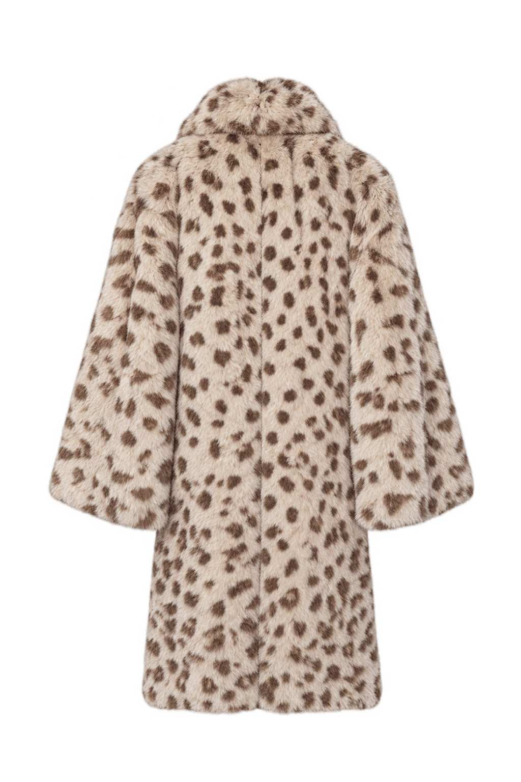 1980s Warm Cream Fur Coat - Back View
