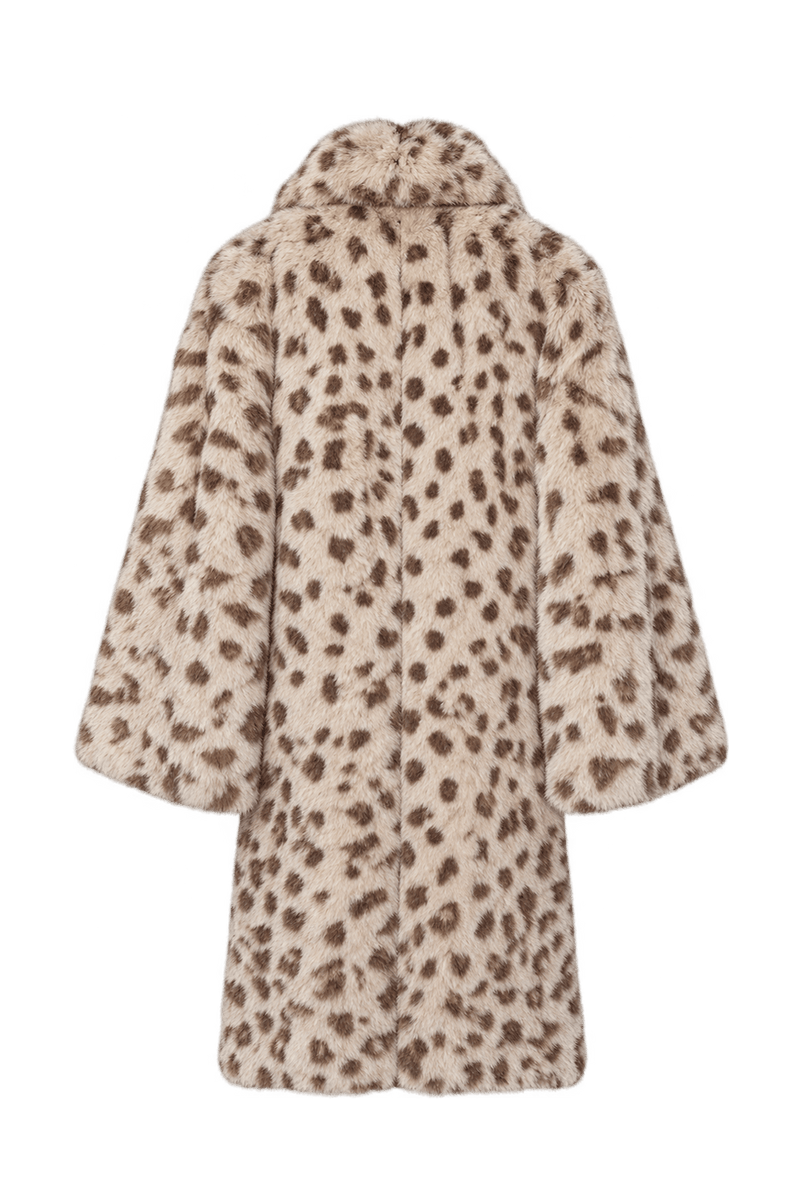 1980s Warm Cream Fur Coat - Back View