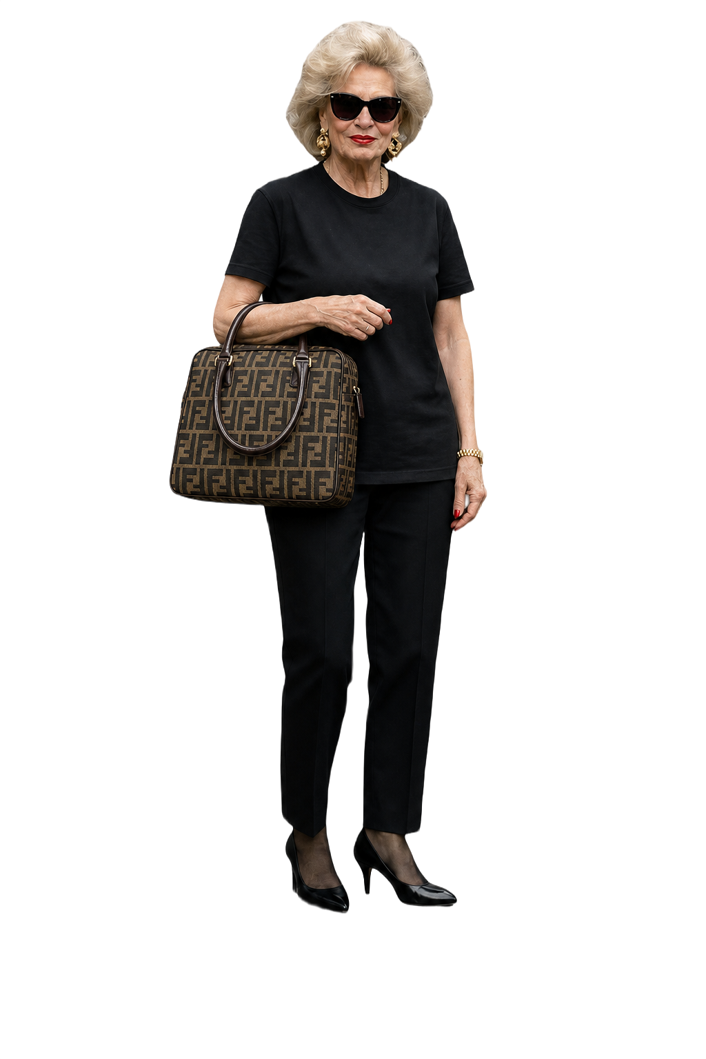 1980s Brown Canvas Bag - Model