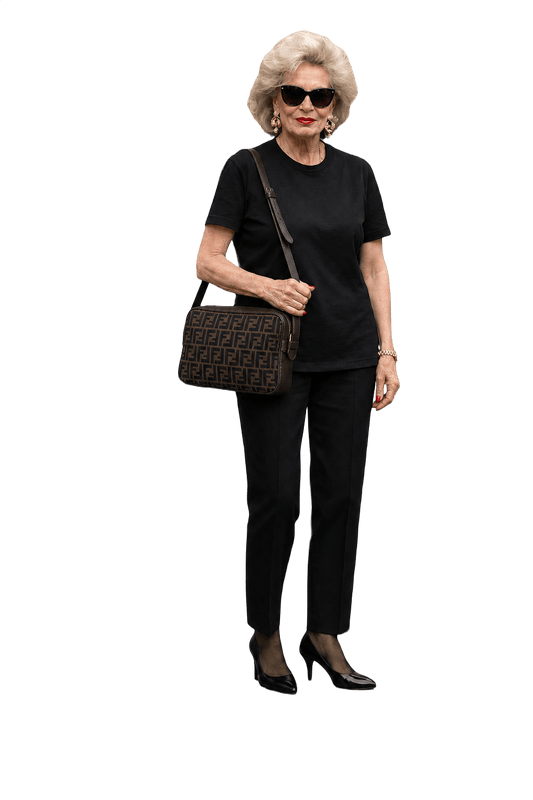 1990s Brown Canvas Bag - Model