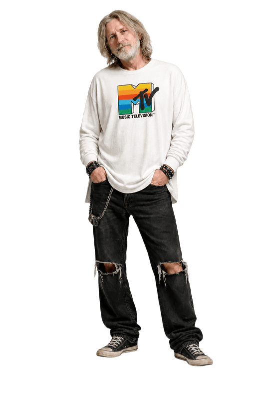 1990s White Cotton T-Shirt - Model