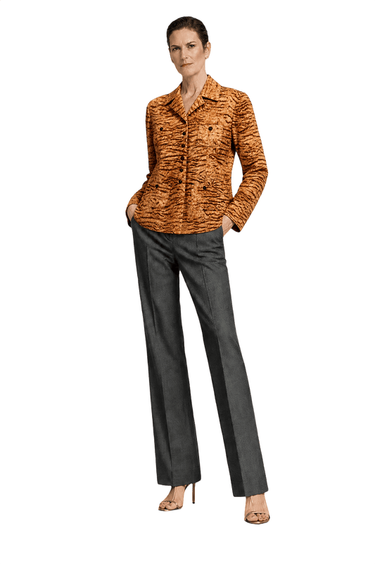 1990s Brown Synthetic Jacket - Model
