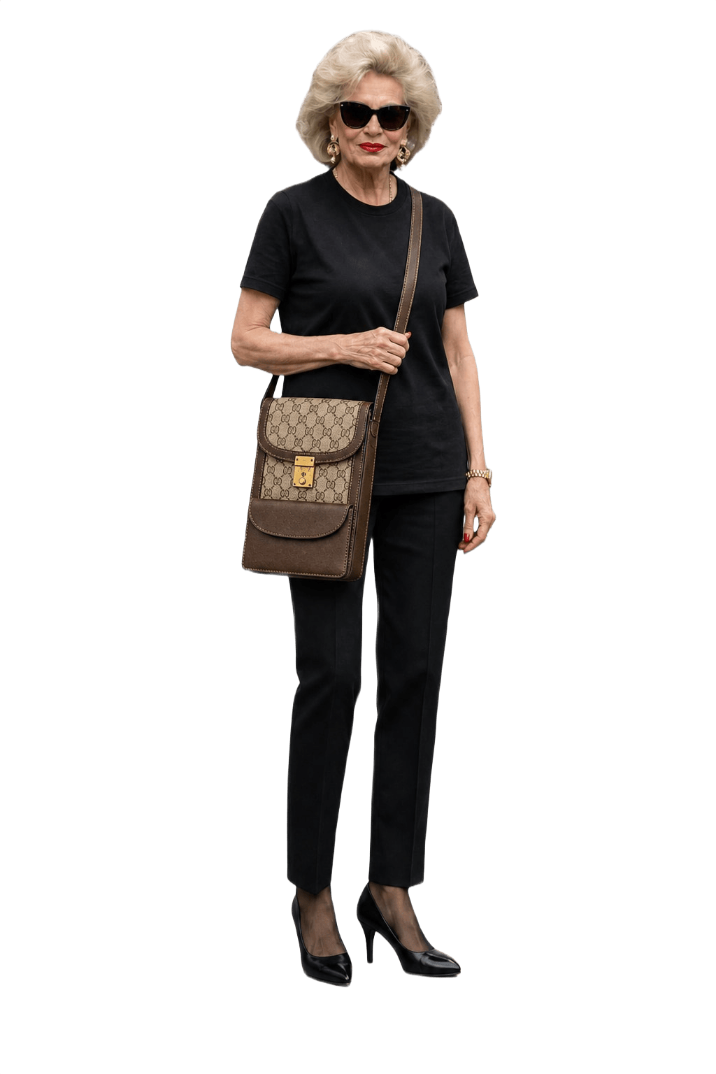 1980s Brown Canvas Bag - Model