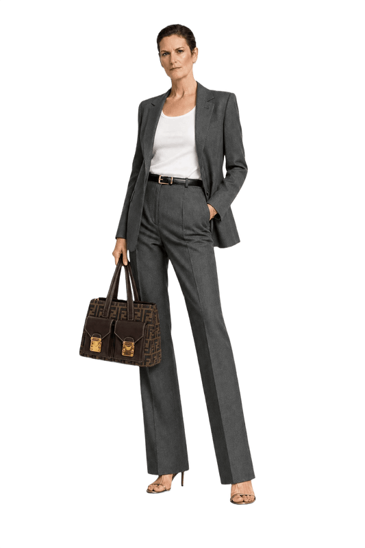 1980s Brown Leather Handbag - Model