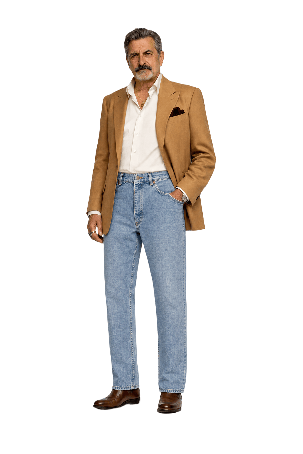 1990s Light Blue Denim Jeans - Model