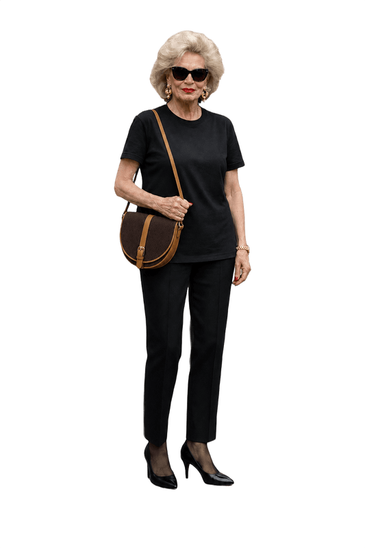 1980s Brown Fabric Bag - Model