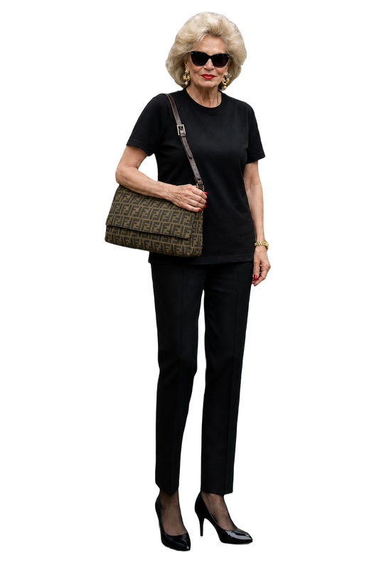 1980s Brown Canvas Bag - Model