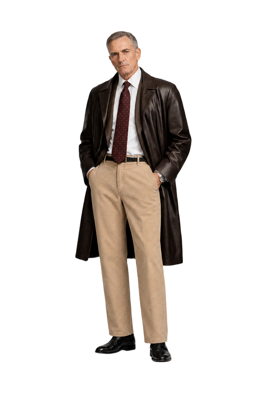 1990s Beige Cotton Pants - Model