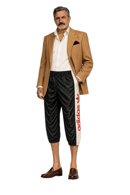 1980s Black Polyester Pants - Model