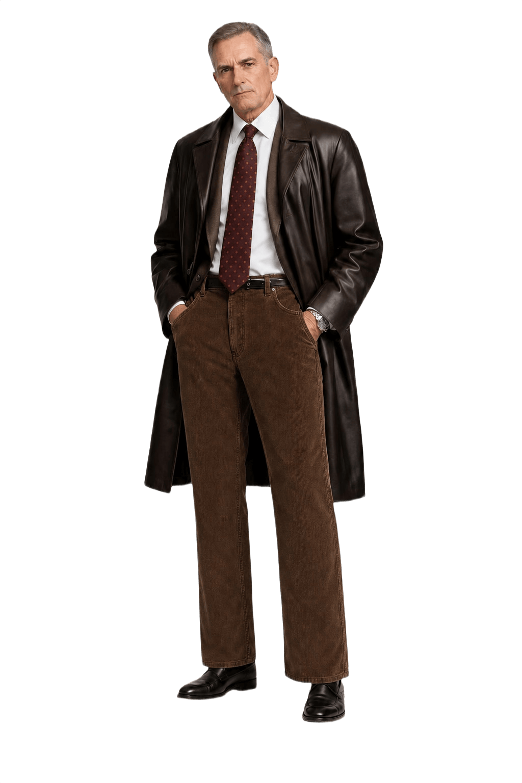 1990s Brown Corduroy Pants - Model