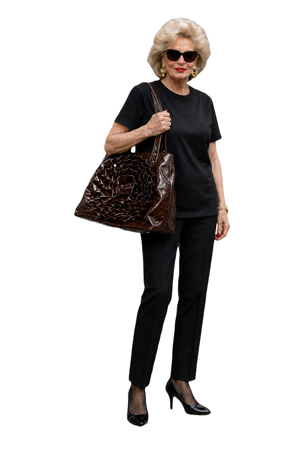 2000s Chocolate Brown Leather Bag - Model