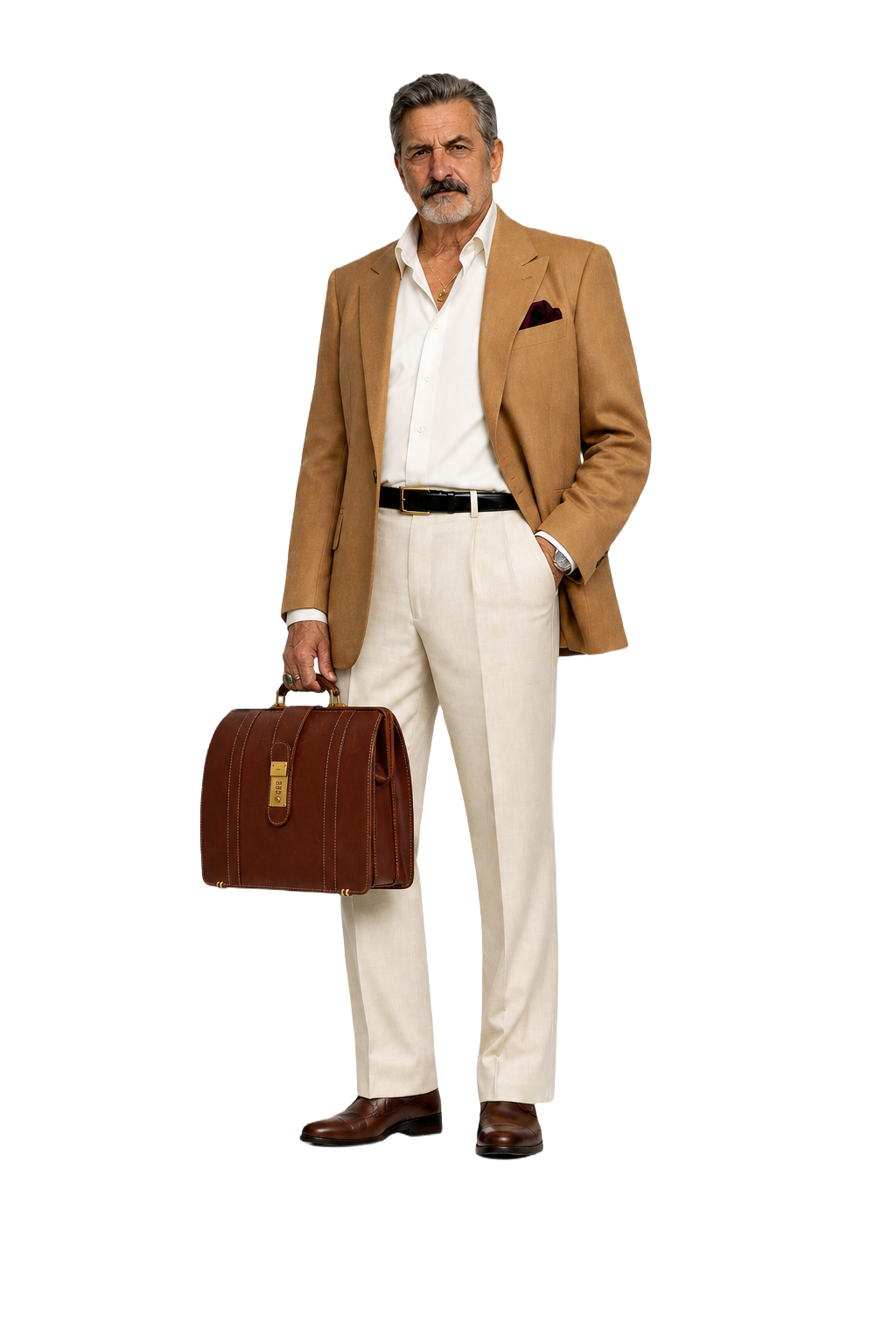 1980s Brown Leather Bag - Model