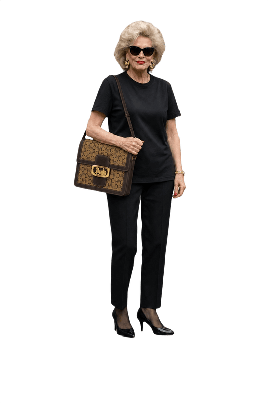 1980s Brown Canvas Bag - Model
