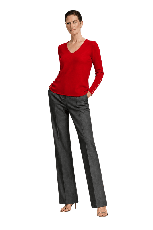 1990s Red Rayon Blend Sweater - Model