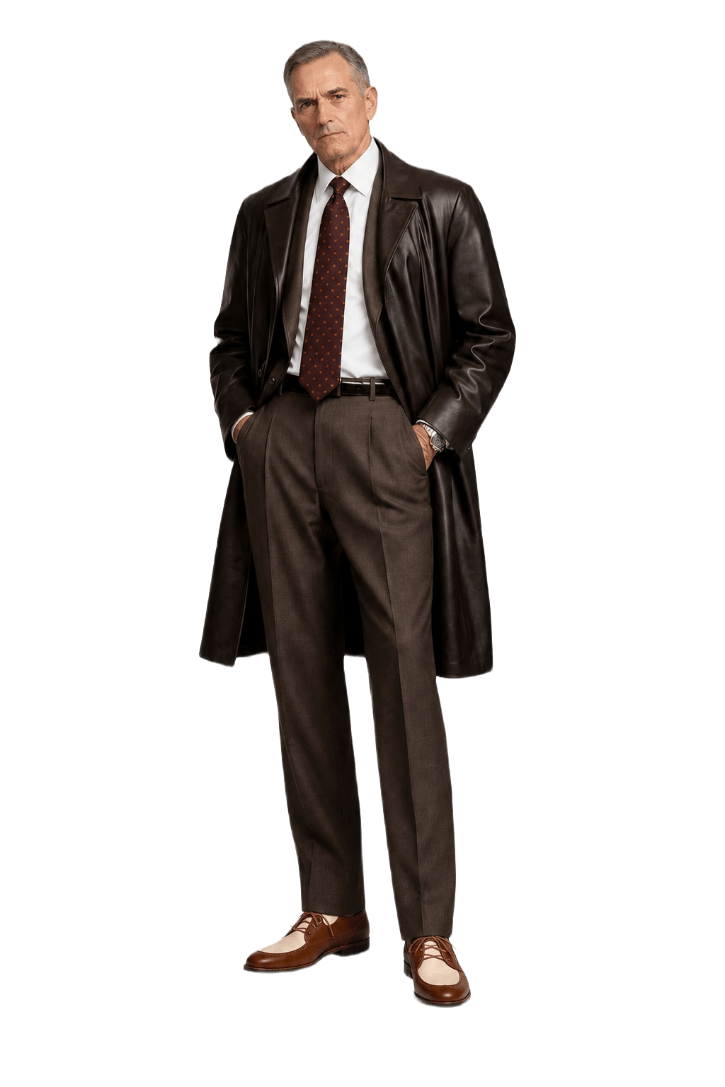 1990s Brown Leather Shoes - Model