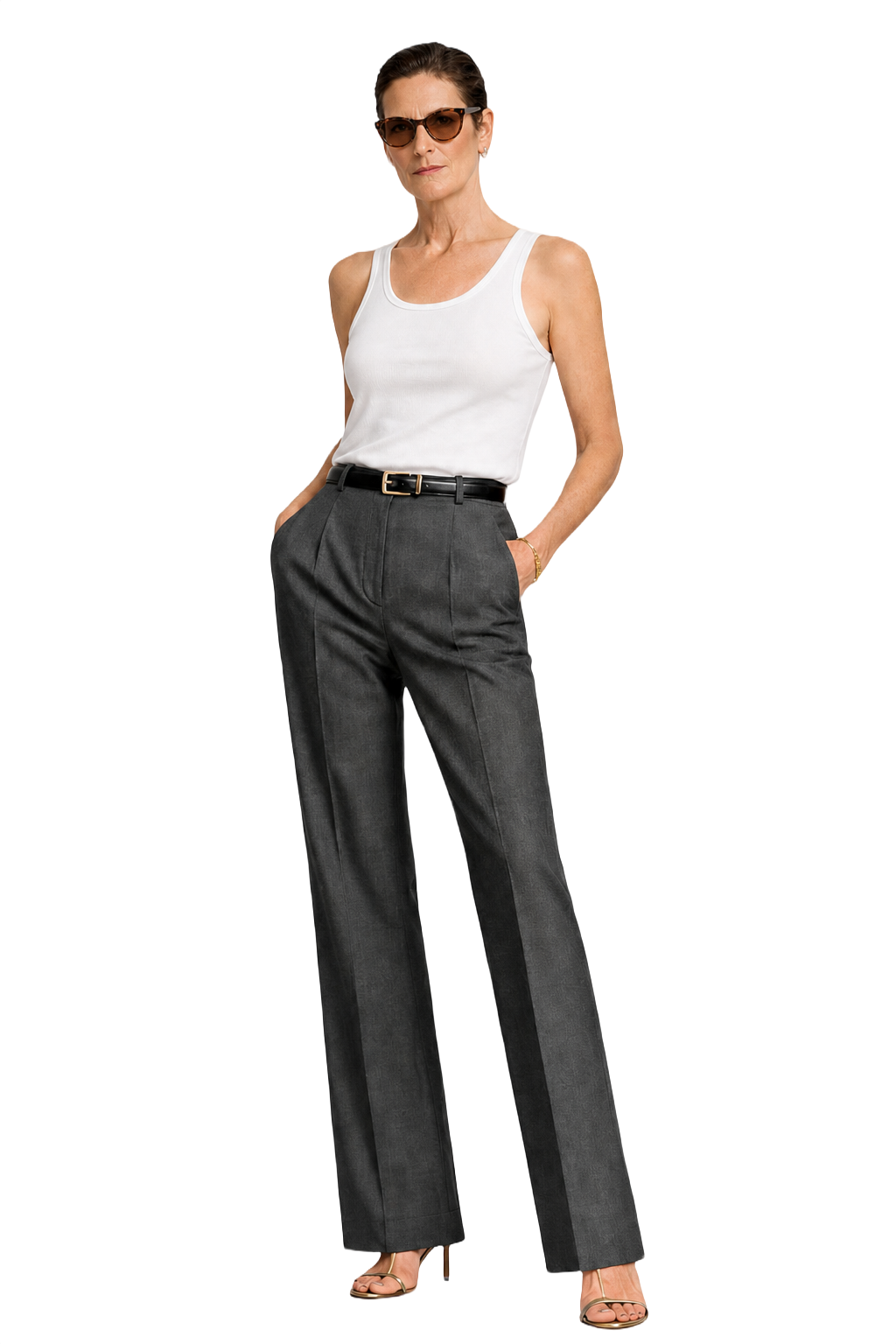 1990s Black Plastic Sunglasses - Model