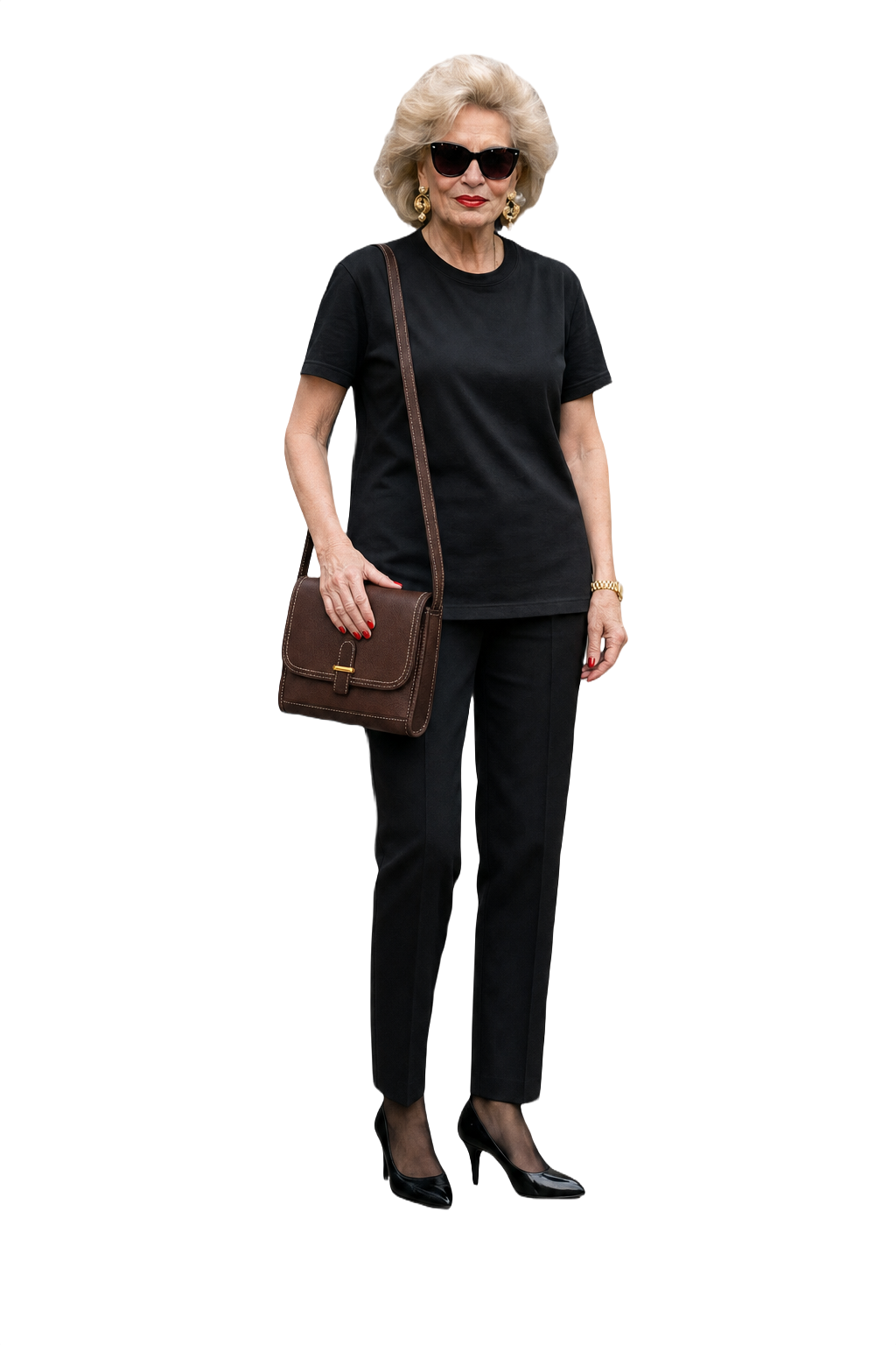 1980s Dark Brown Leather Bag - Model