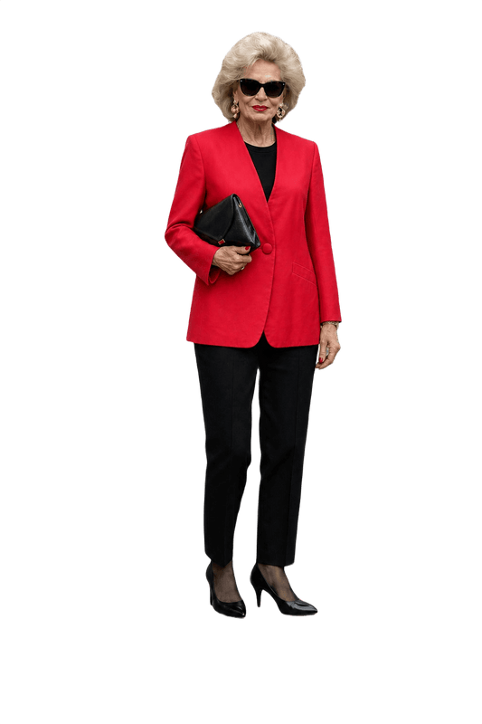 1980s Pink Rayon Blazer - Model