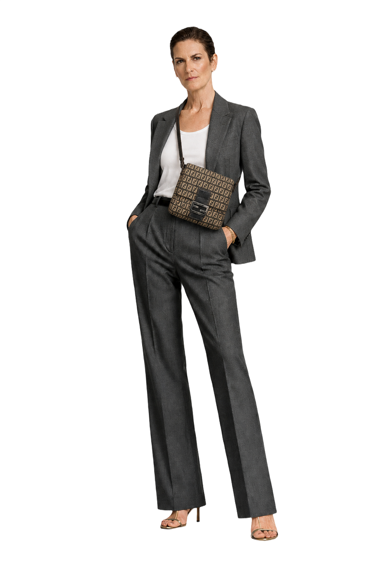 1980s Brown Canvas Bag - Model