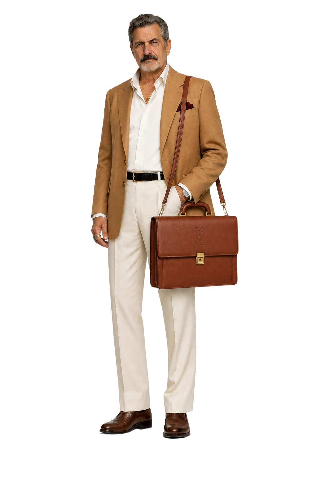 1980s Brown Leather Bag - Model