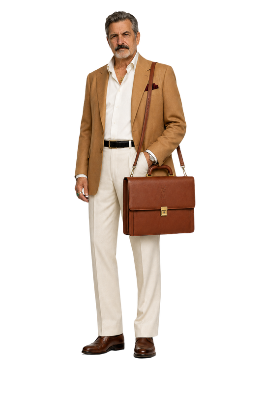 1980s Brown Leather Bag - Model