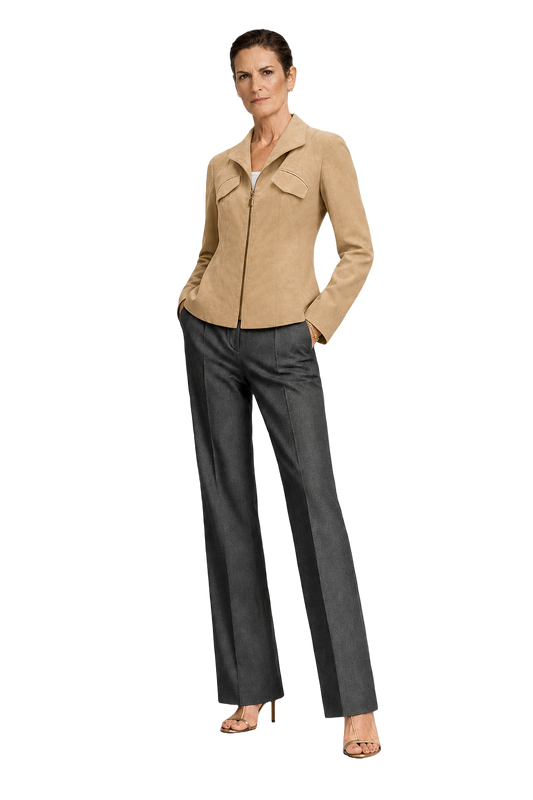 1990s Beige Cotton Jacket - Model