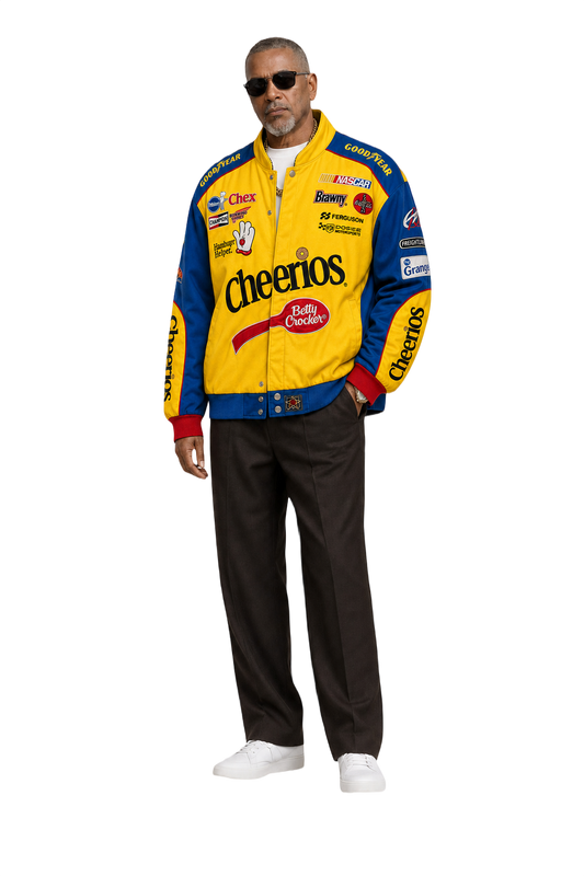 1990s Yellow Nylon Jacket - Model