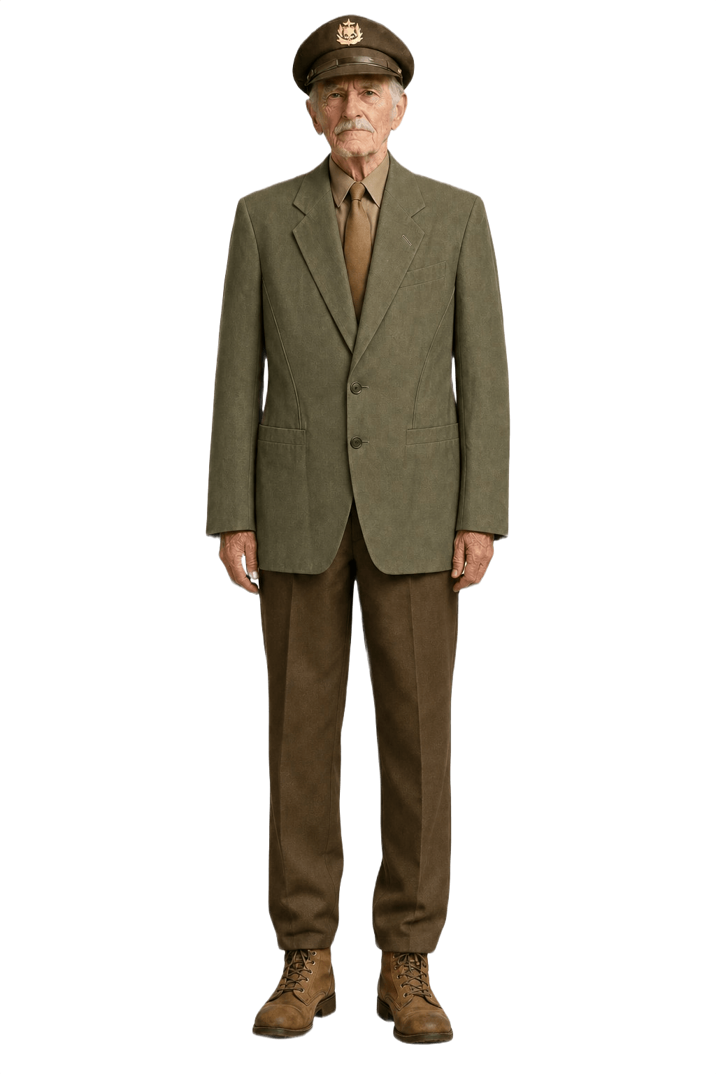 1980s Green Wool Blend Blazer - Model