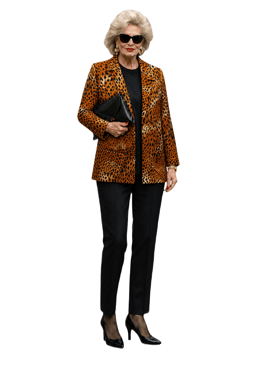 1980s Orange Silk Blazer - Model