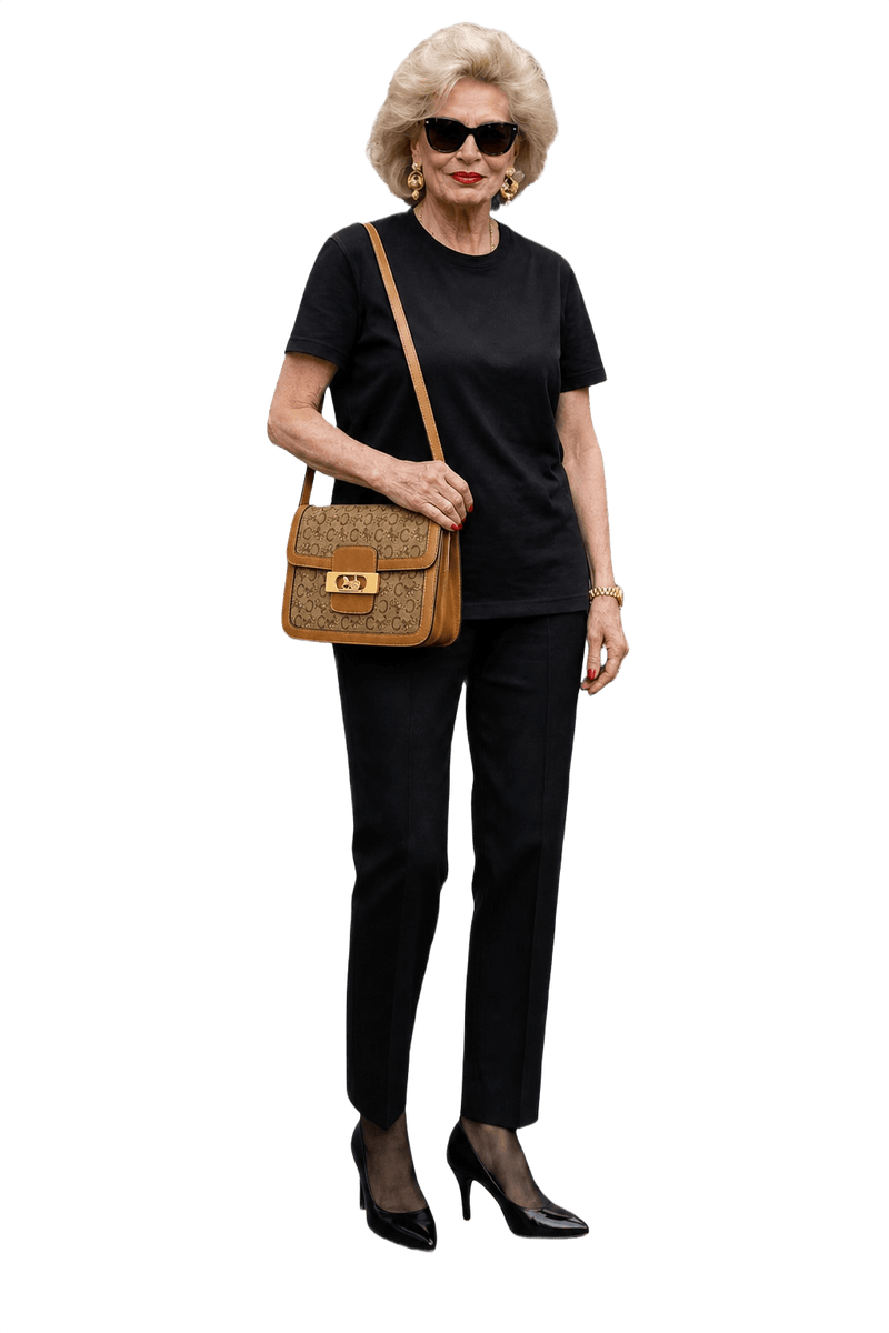 1980s Tan Leather Handbag - Model