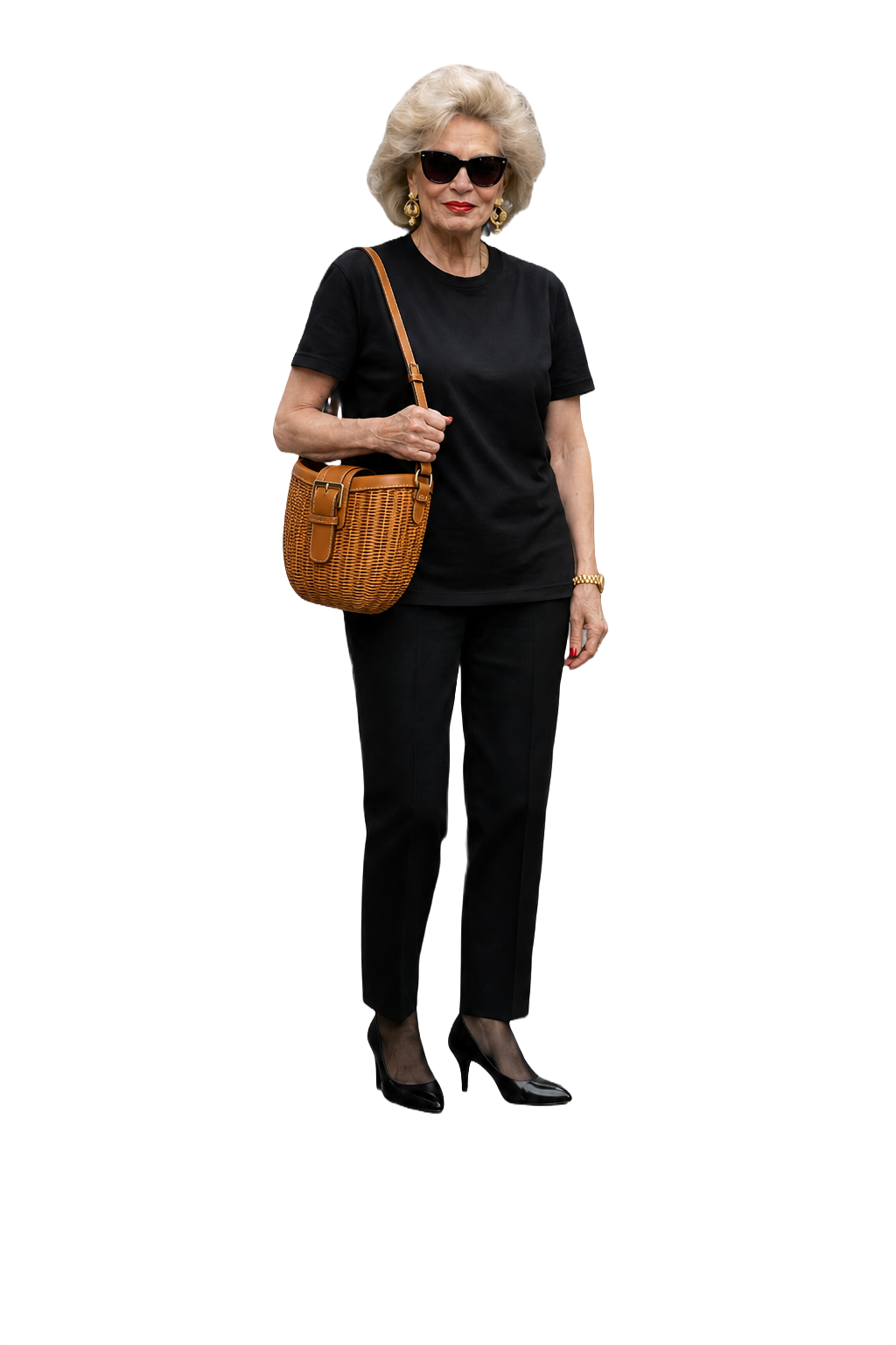 1980s Tan Rattan Bag - Model
