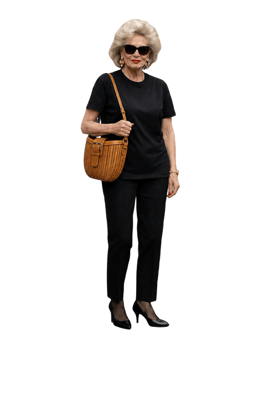 1980s Tan Rattan Bag - Model