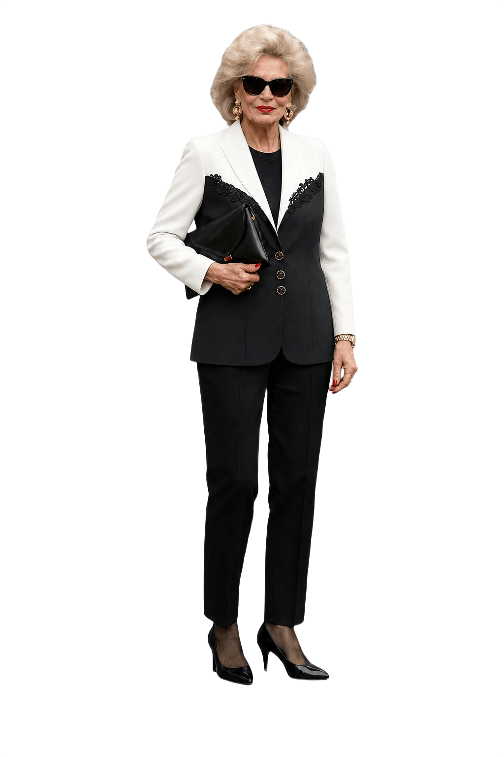 1980s Black Silk Blend Blazer - Model